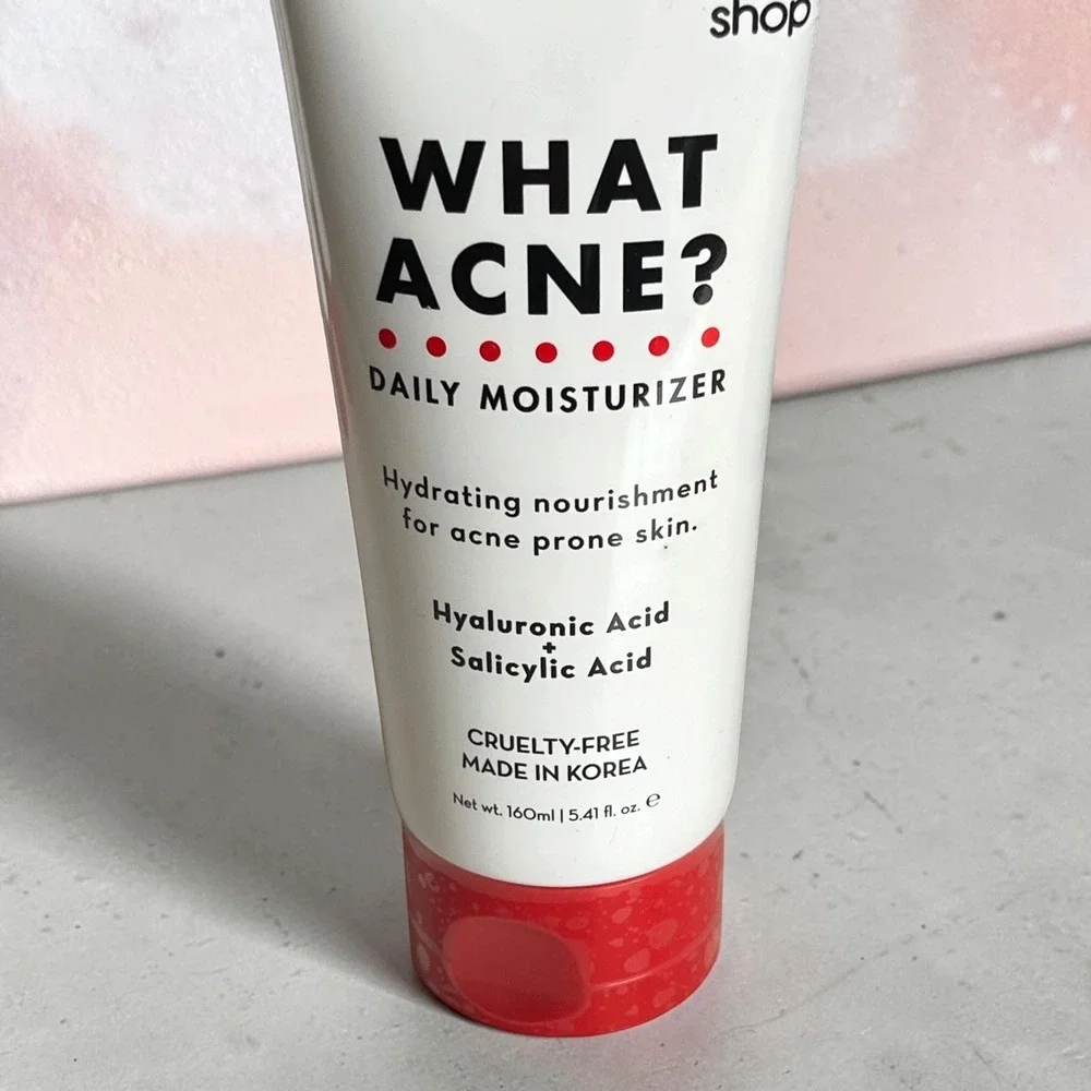 The Crème Shop What Acne Daily Moisturizer 5.41oz Salicylic Acid Hyaluronic Acid